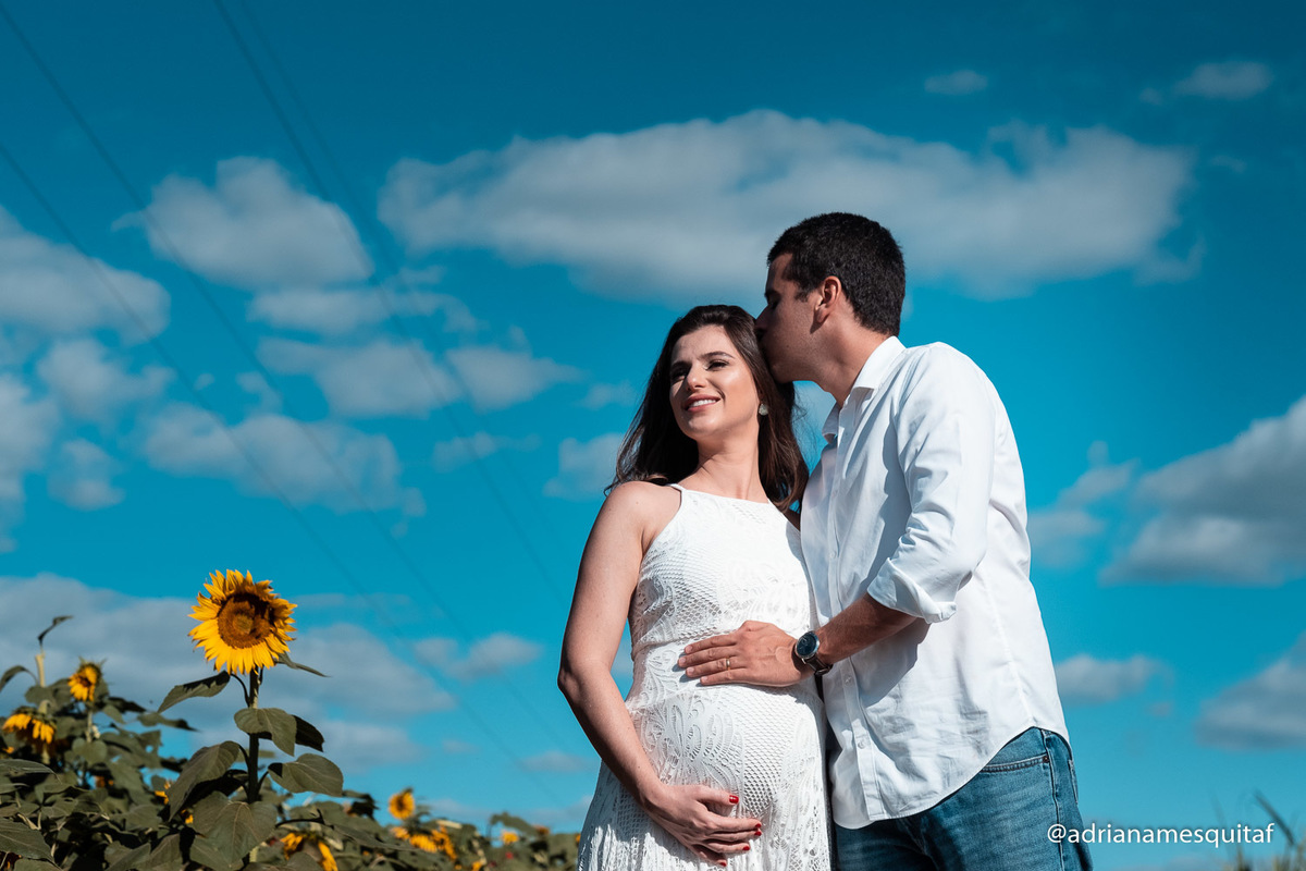 ensaio gestante nos girassóis uberlandia minas gerais externo