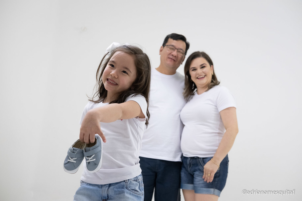 ensaio para revelar sexagem do bebê