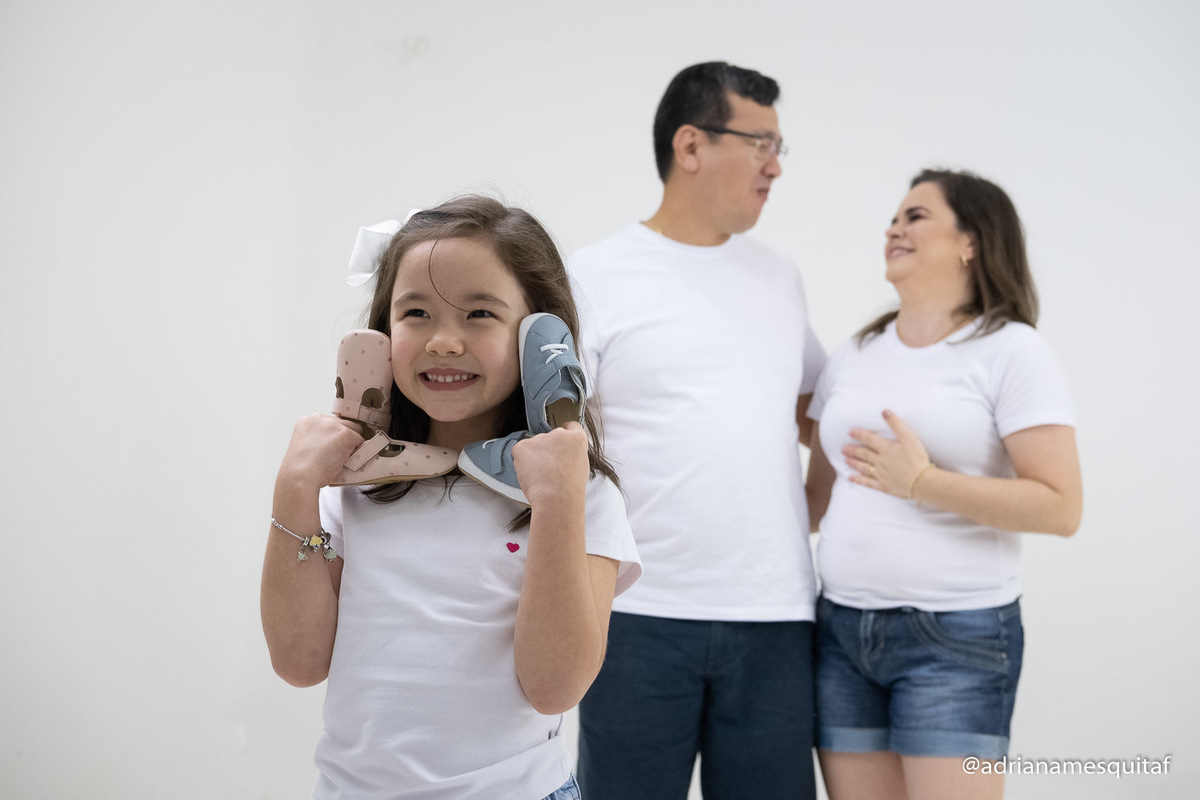 ensaio para revelar sexagem do bebê