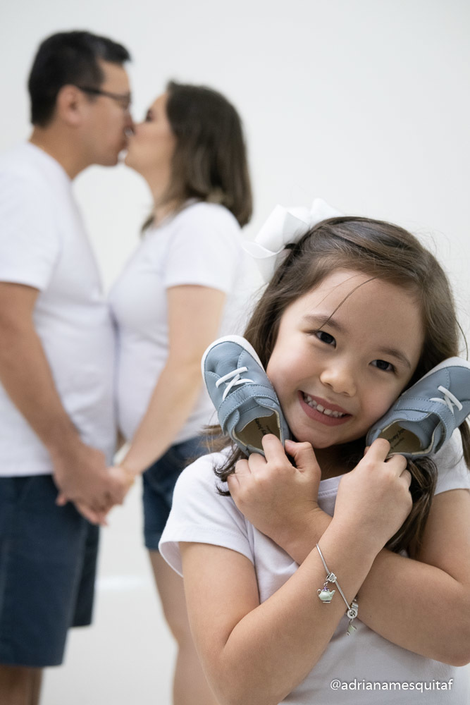 ensaio para revelar sexagem do bebê