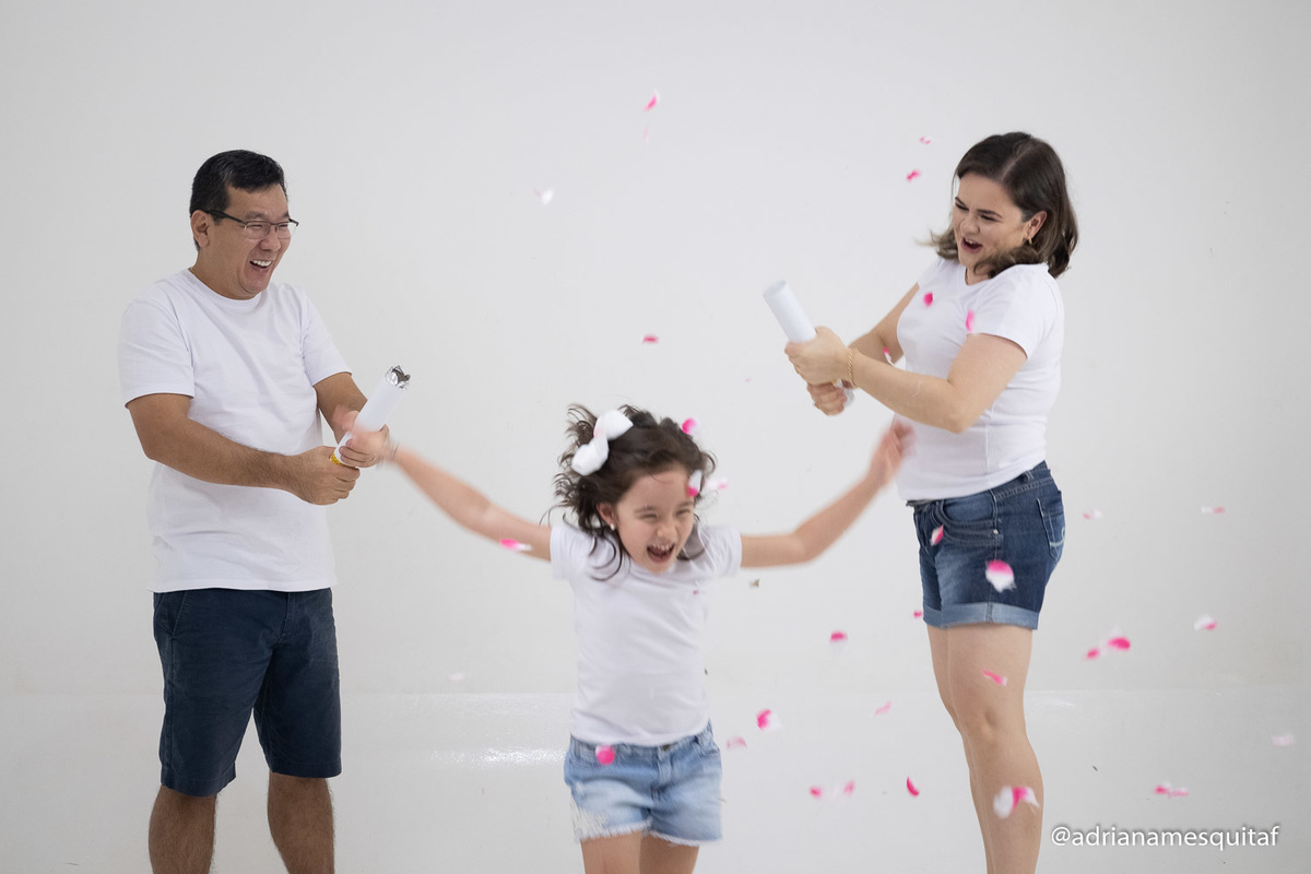 ensaio para revelar sexagem do bebê