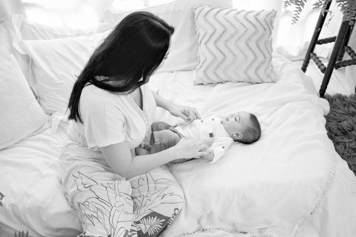 momento fofo mãe e filho