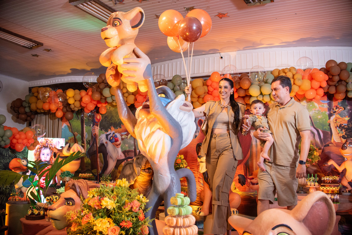 aniversário 1 ano rei leão