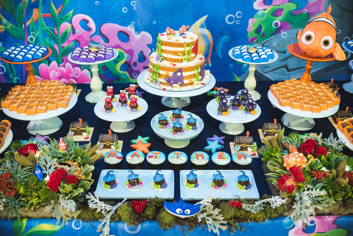 Mesa bolo aniversario Mattew