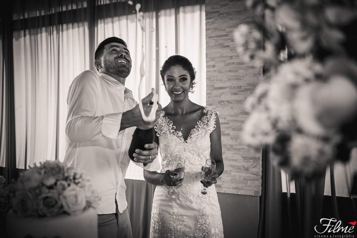 estourando a champagne