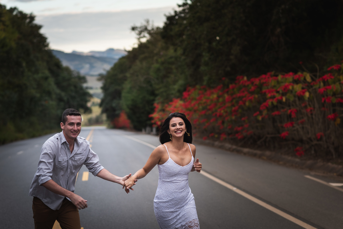 Noivos na estrada
