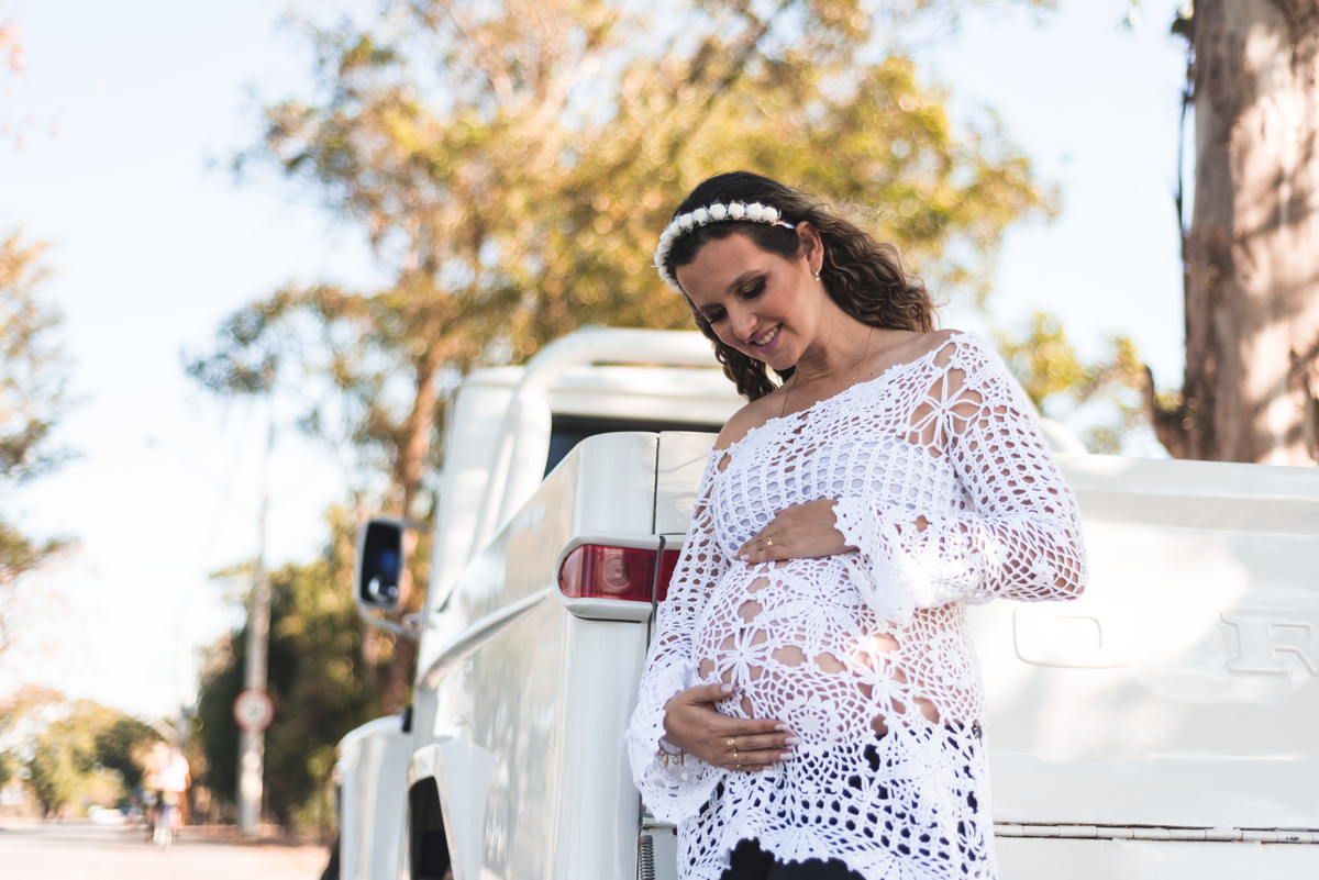 Mamãe com mão barriga