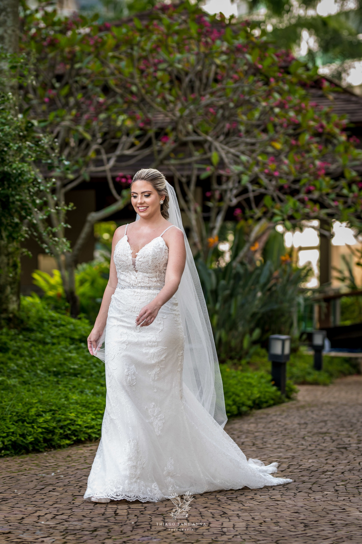 Making of da noiva véu vestido 