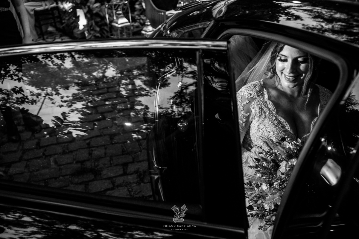 Chegada da noiva carro