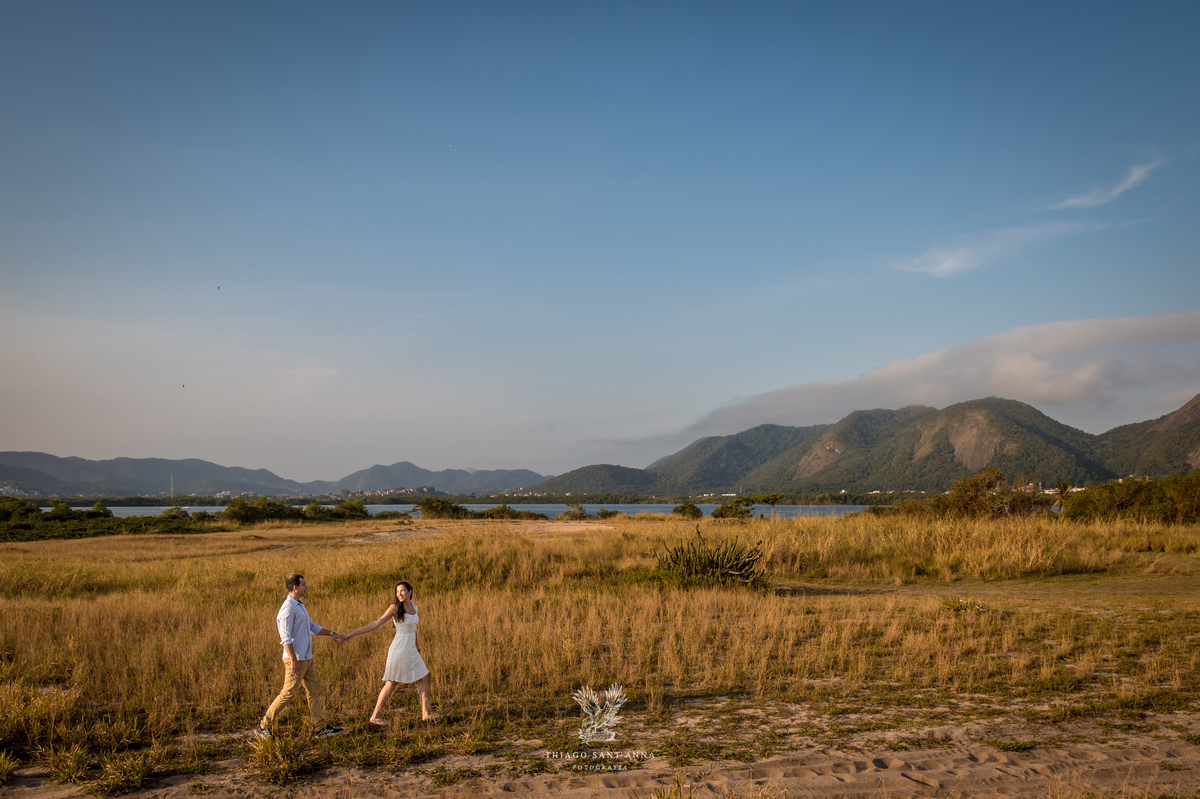 Ensaio pré wedding ambiente externo paisagem natural Camboinhas