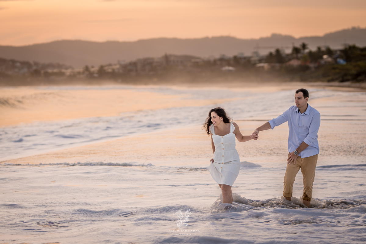 Ensaio pré wedding ambiente externo paisagem natural Camboinhas