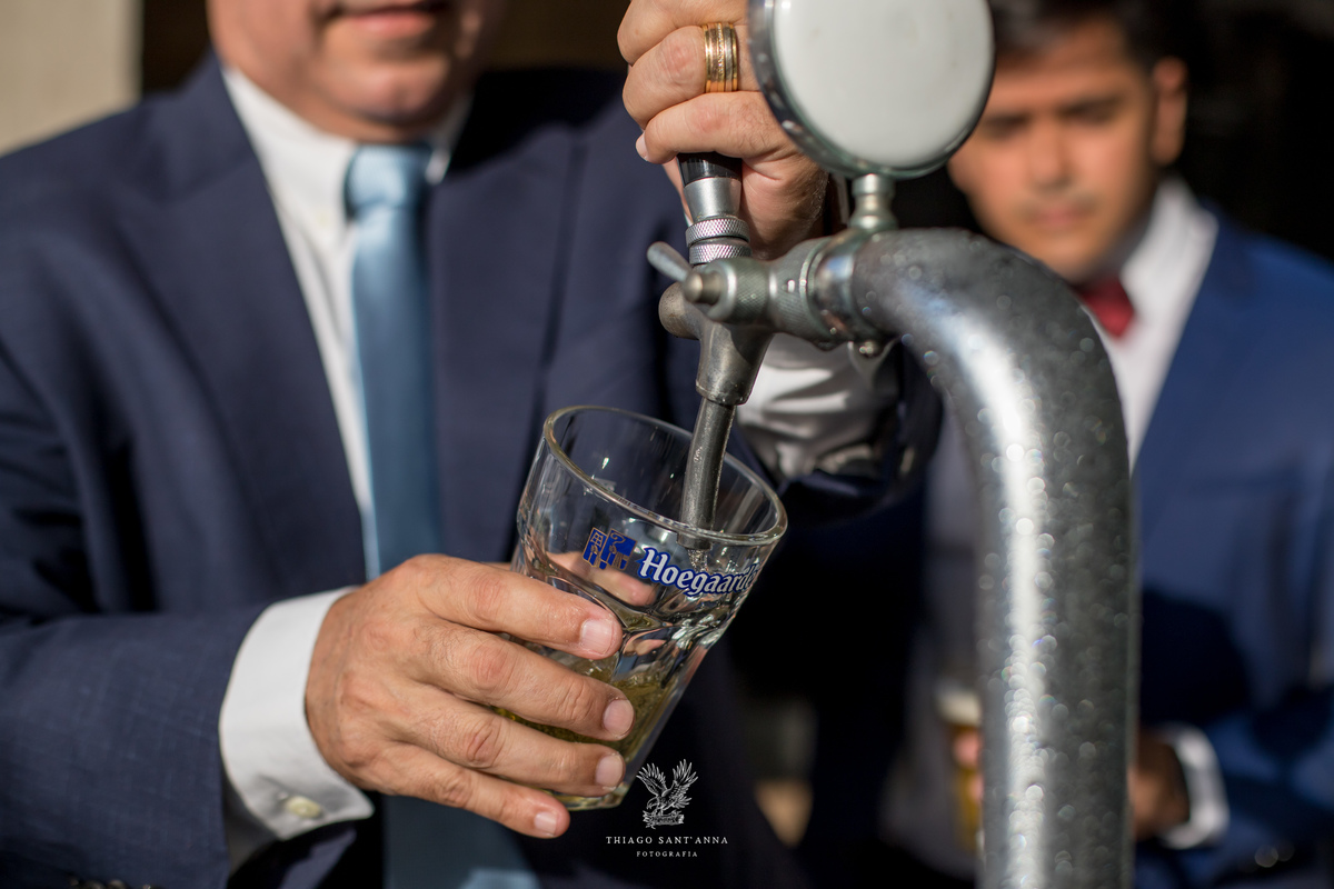 Making of do noivo familiares área de lazer chopp 