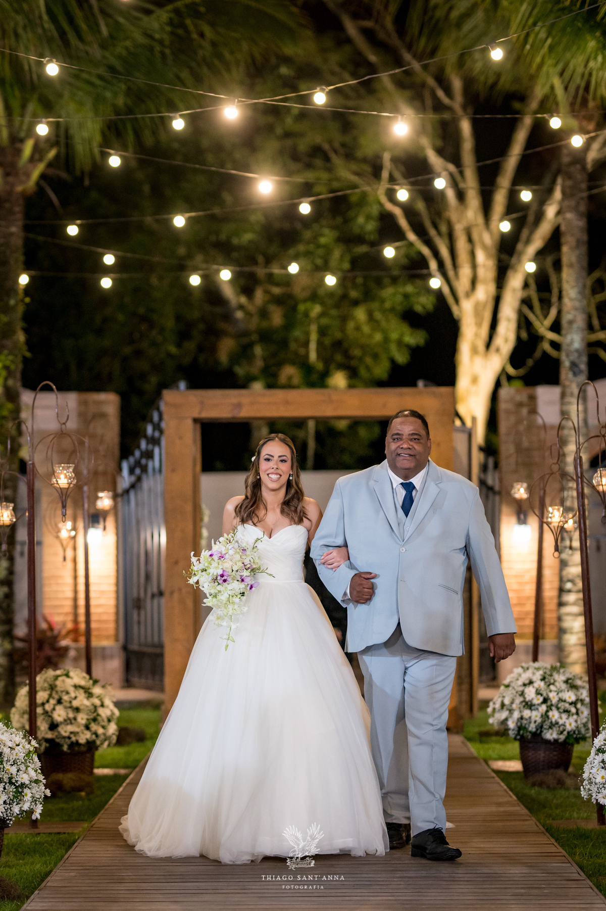 Entrada da noiva com seu pai