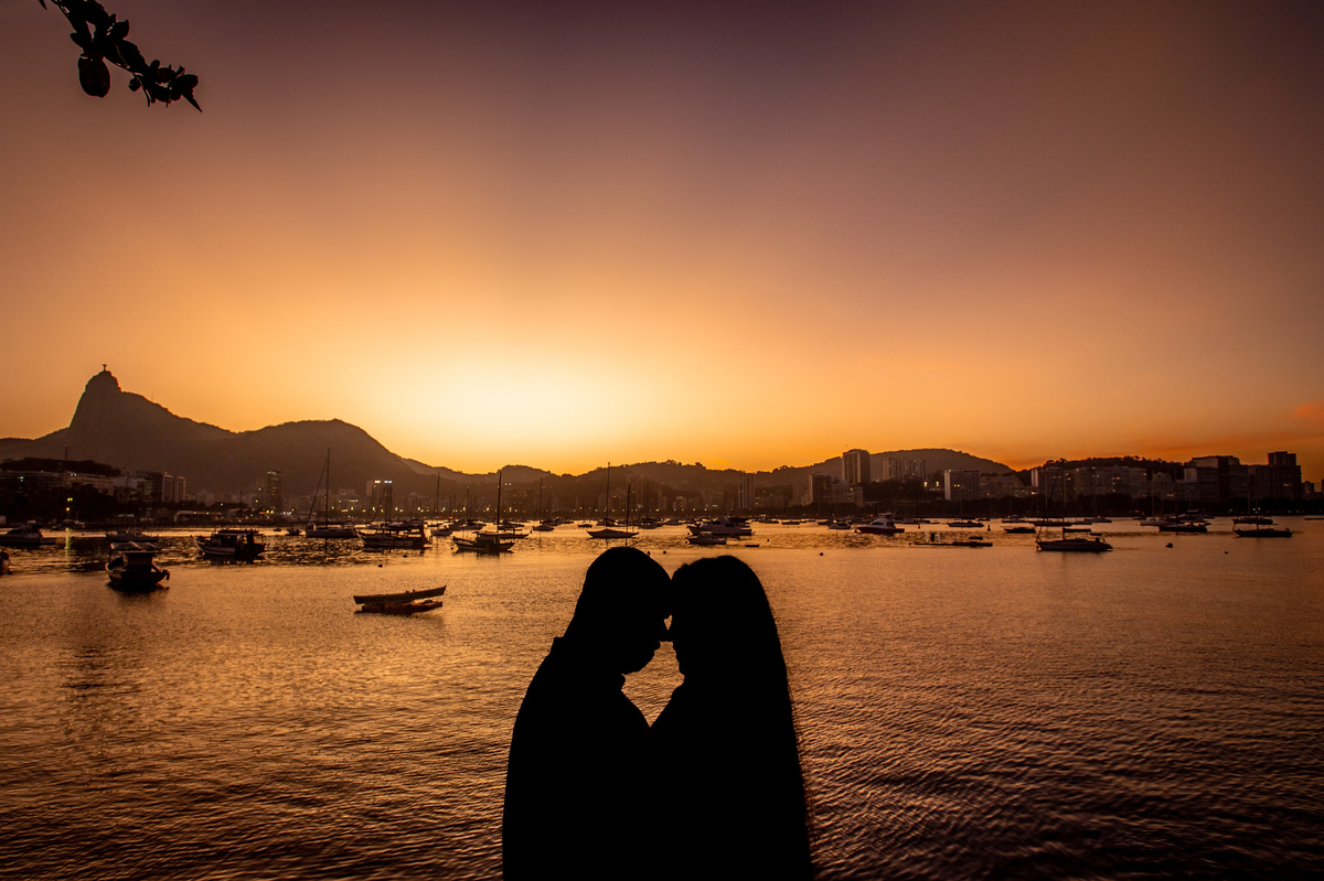 Ensaio pré wedding mureta da Urca por do sol