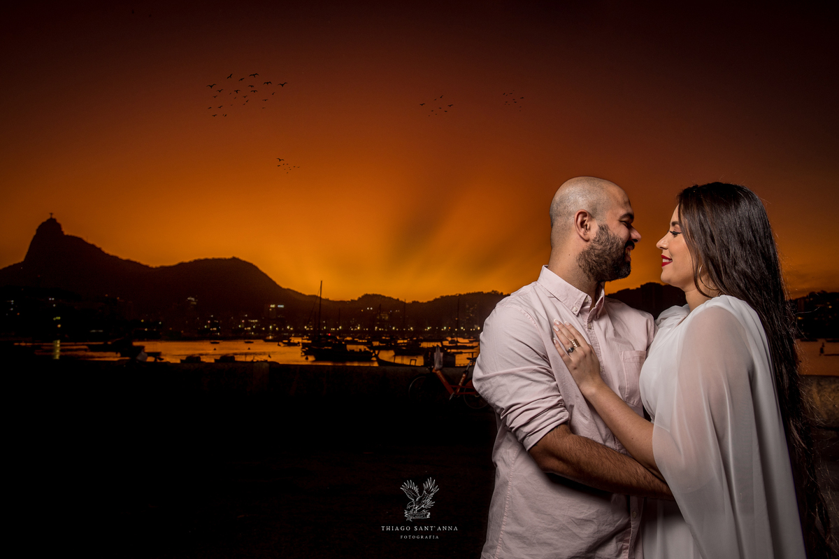 Ensaio pré wedding mureta da Urca por do sol