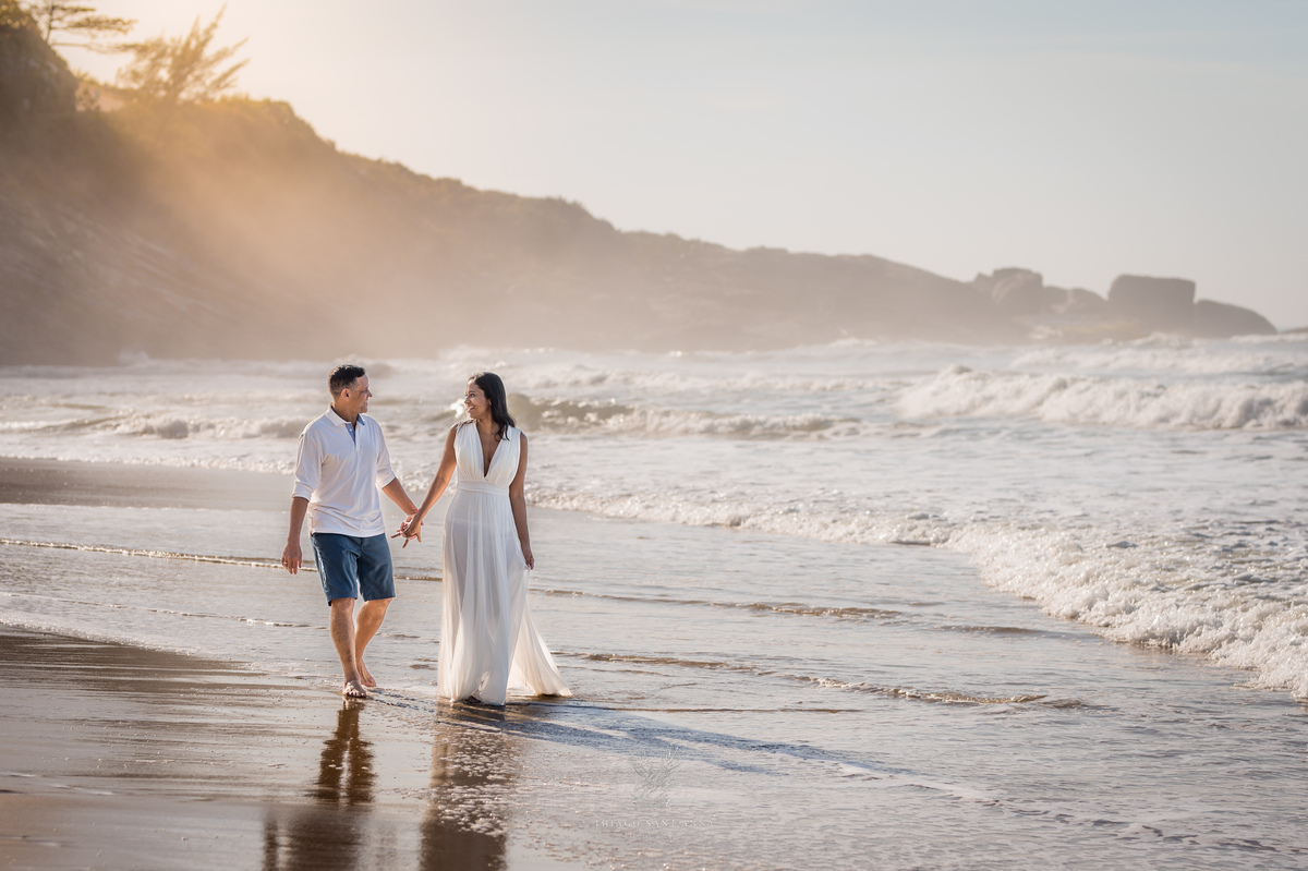 Ensaio pré wedding ambiente externo paisagem Grumari