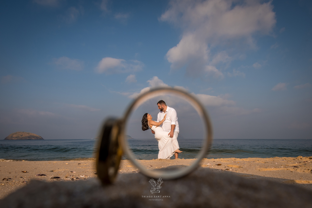 Ensaio pré wedding ambiente externo camboinhas niterói paisagem praia