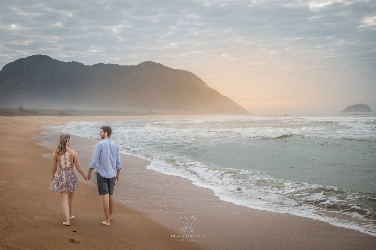 Ensaio pré wedding com pets ambiente externo paisagem praia  