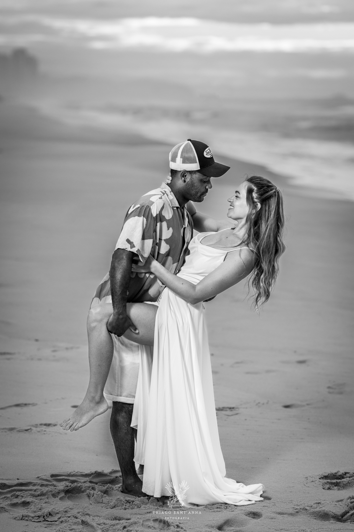 Imagem pre wedding na praia da barra