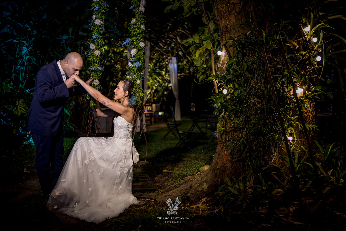 Noivos foto de inspiração.