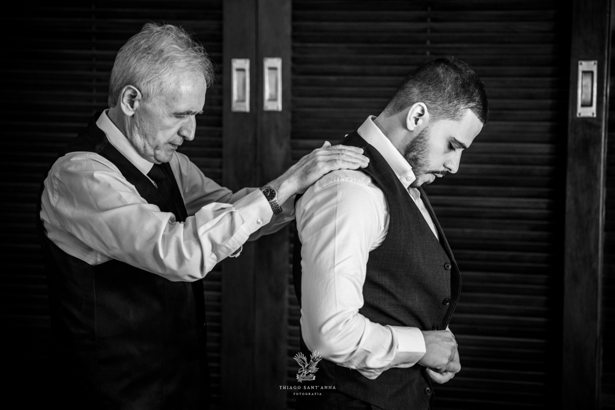 Pré Wedding noivo com pai.