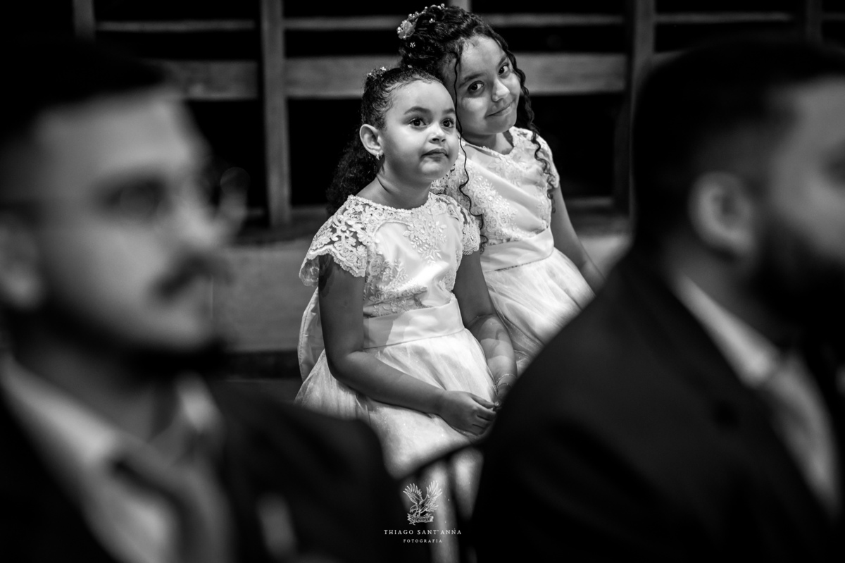 Daminhas na cerimônia do casamento.