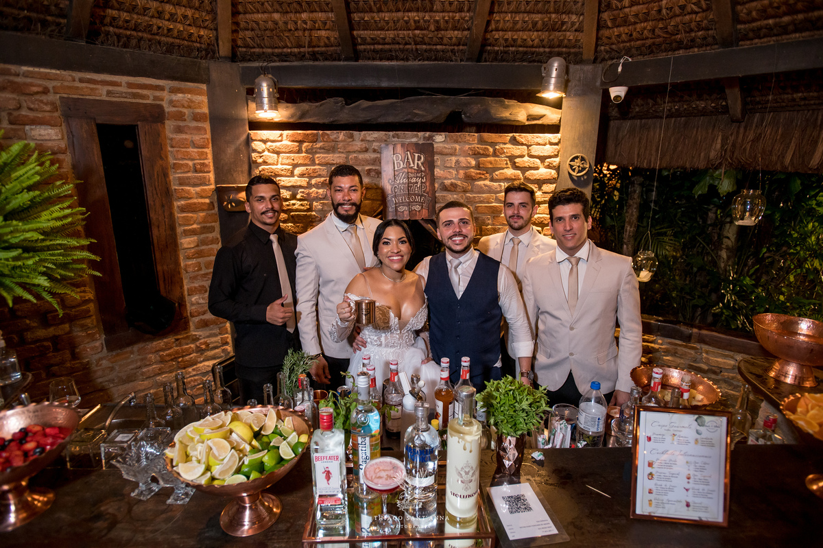 Bar festa de casamento.