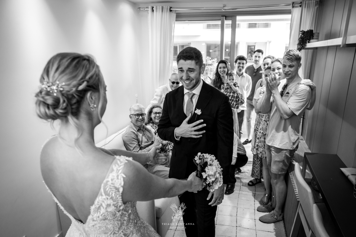 First Look noivos no Pré Wedding.