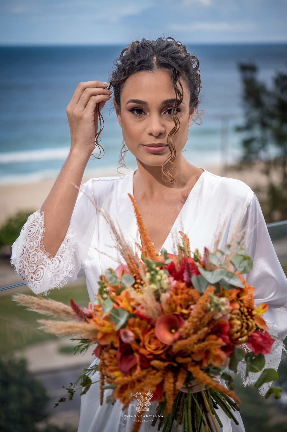 Pré Wedding noiva buquê.