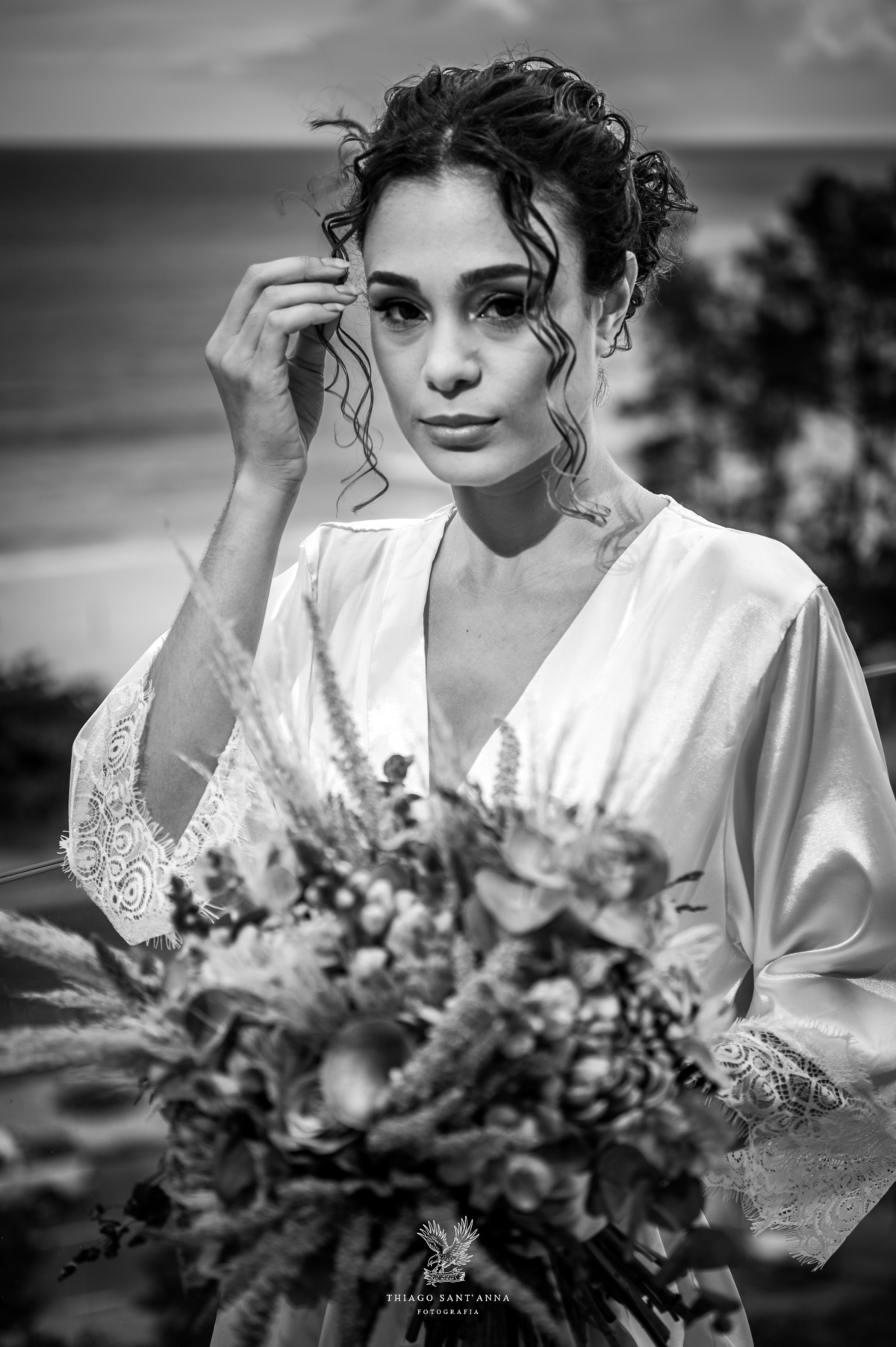 Pré Wedding noiva buquê.