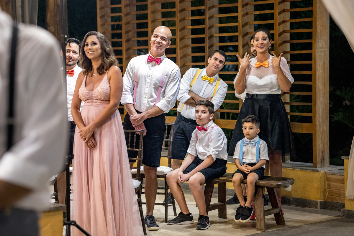 Ideias para roupa combinando padrinhos e madrinhas casamento.