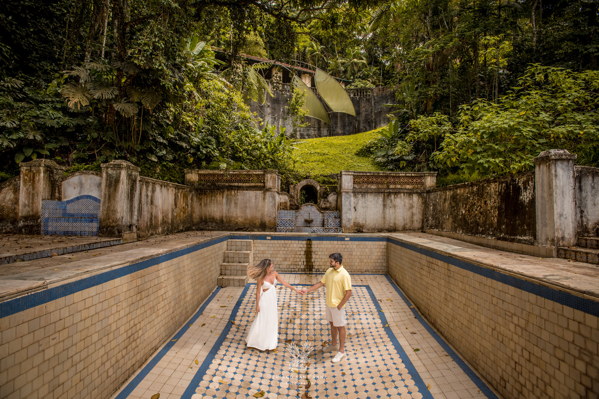 Ideia de foto em casal no Museu do Açude.