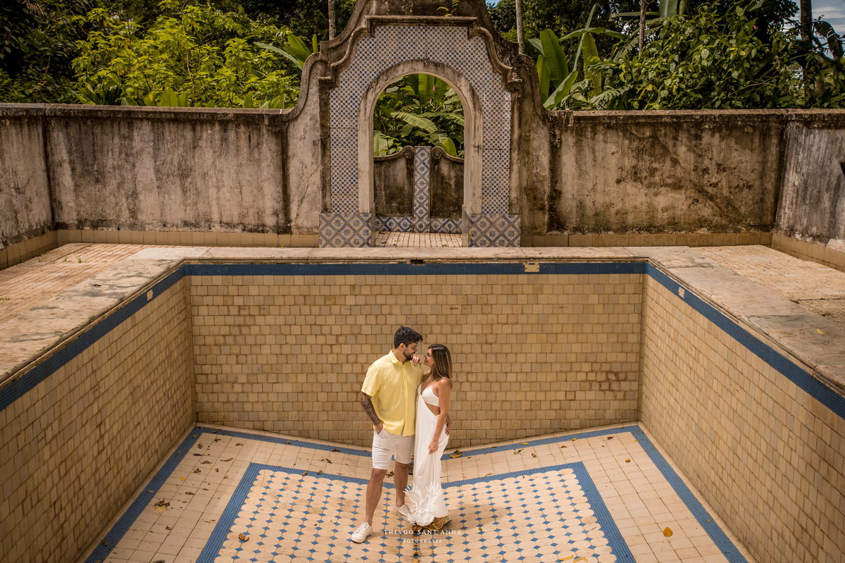 Ideia de foto em casal no Museu do Açude.