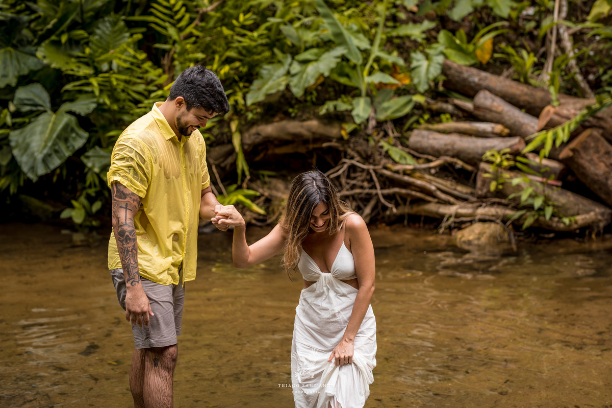 Ensaio de casamento cachoeira.