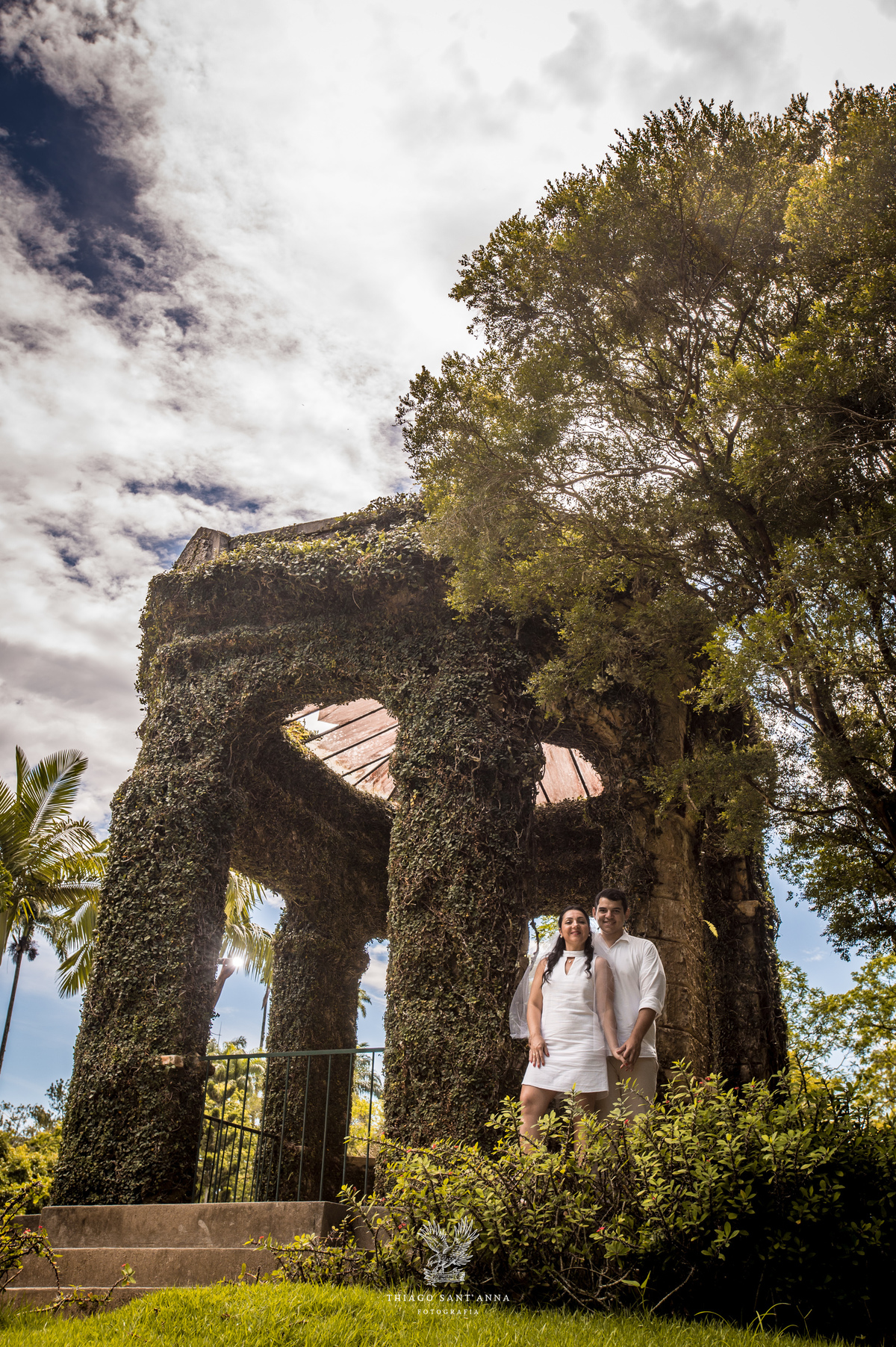 Ideias de foto para ensaio de casamento no Jardim Botânico.