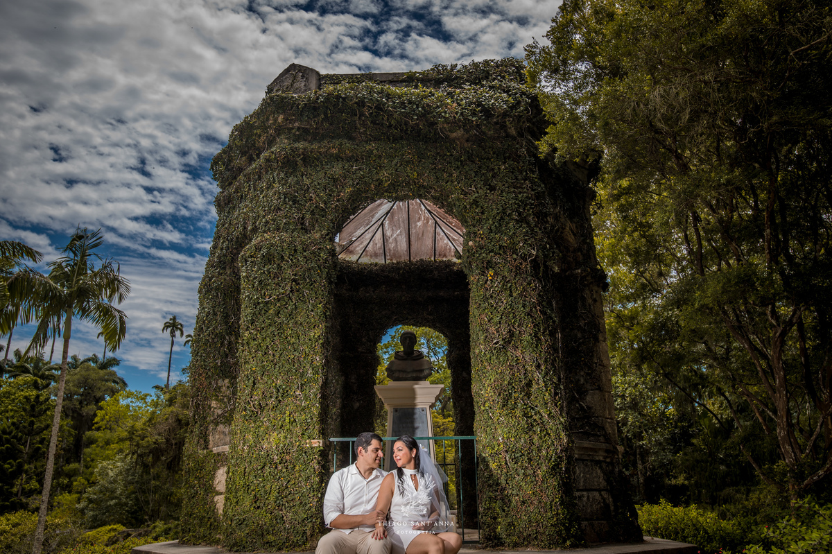 Ideias de foto para ensaio de casamento no Jardim Botânico.