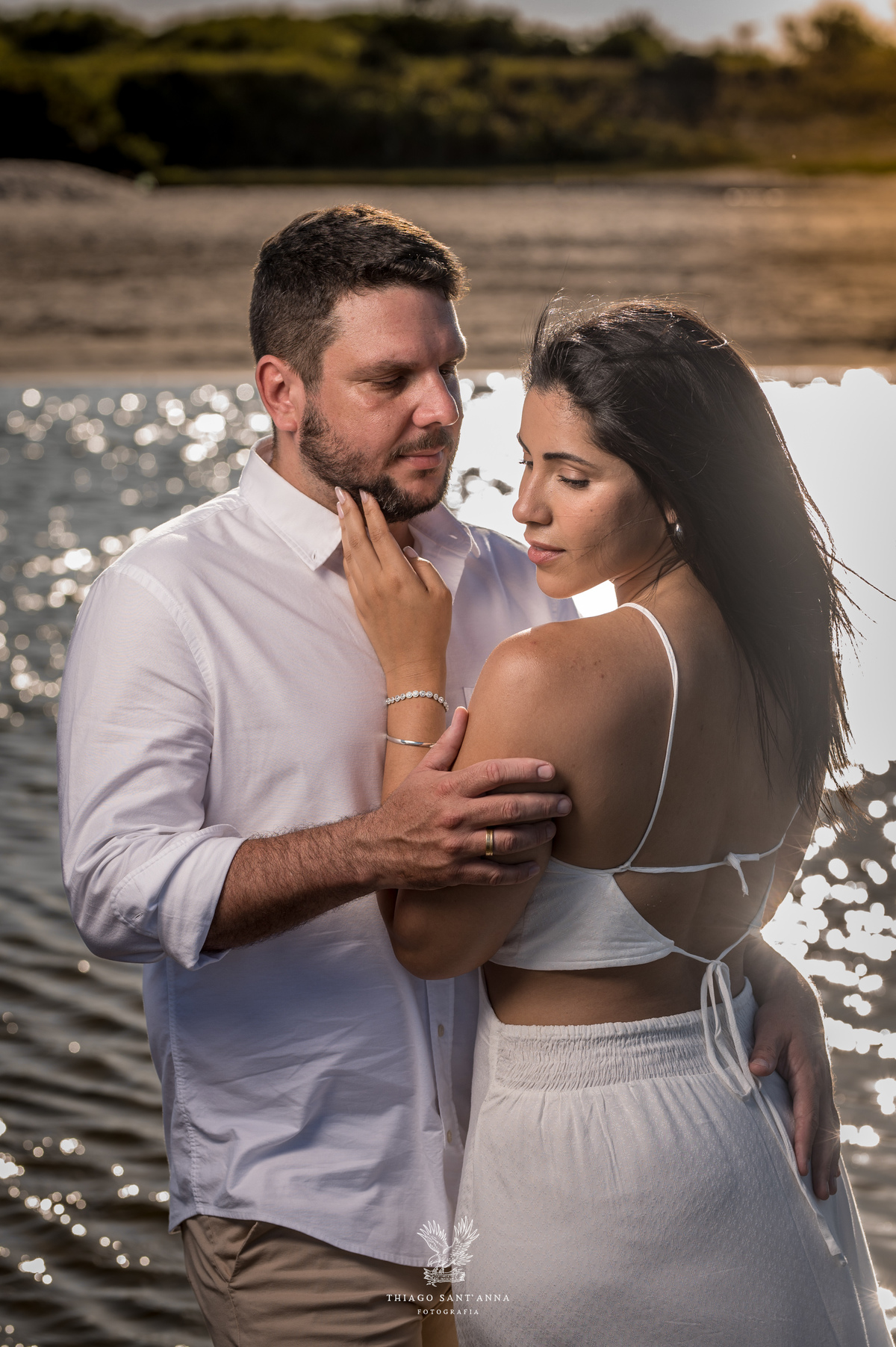 Ideia de pose em casal.