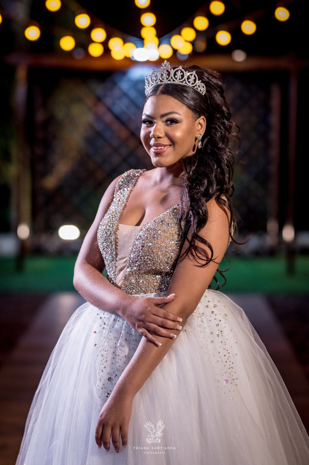 Detalhes vestido de 15 anos.