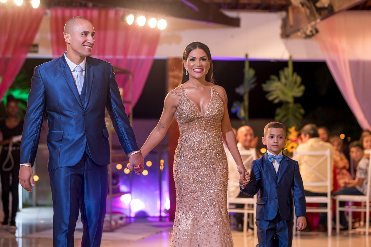 Família festa de 15 anos.