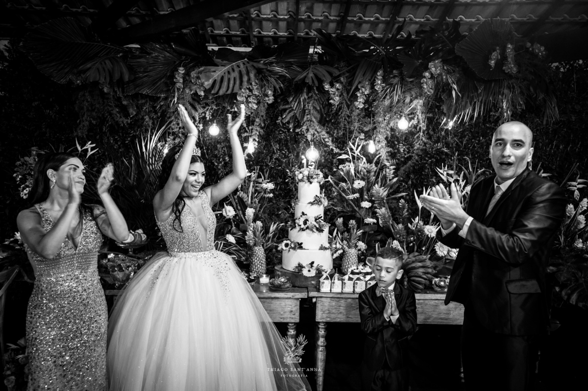 Parabéns com a família 15 anos.