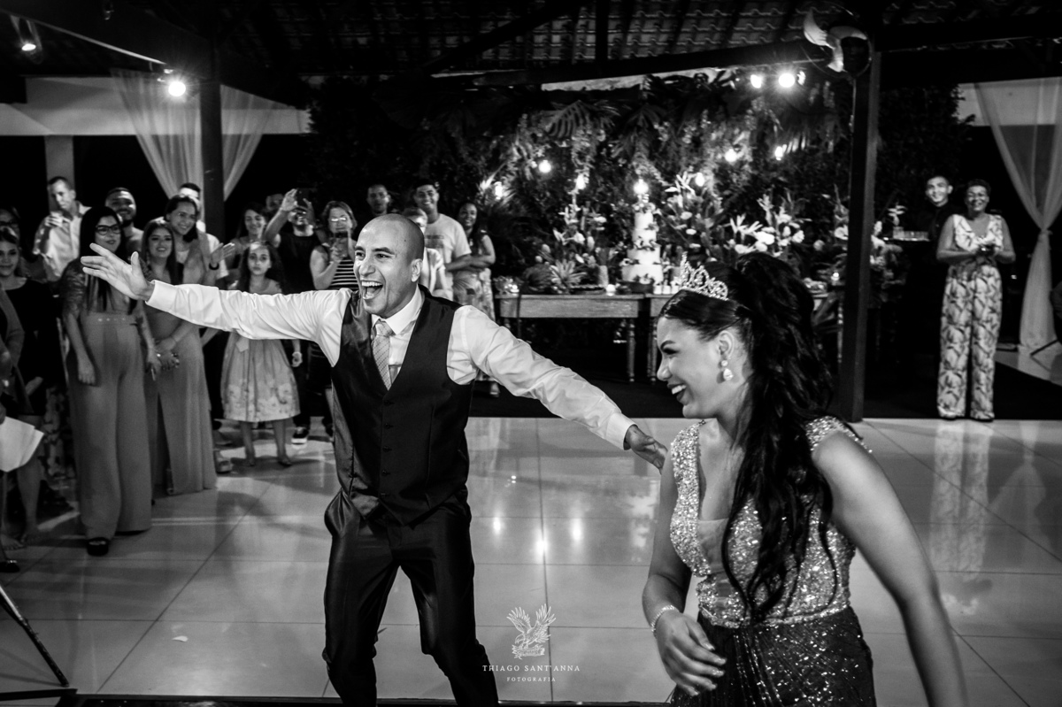 Dança com o pai festa de 15 anos.