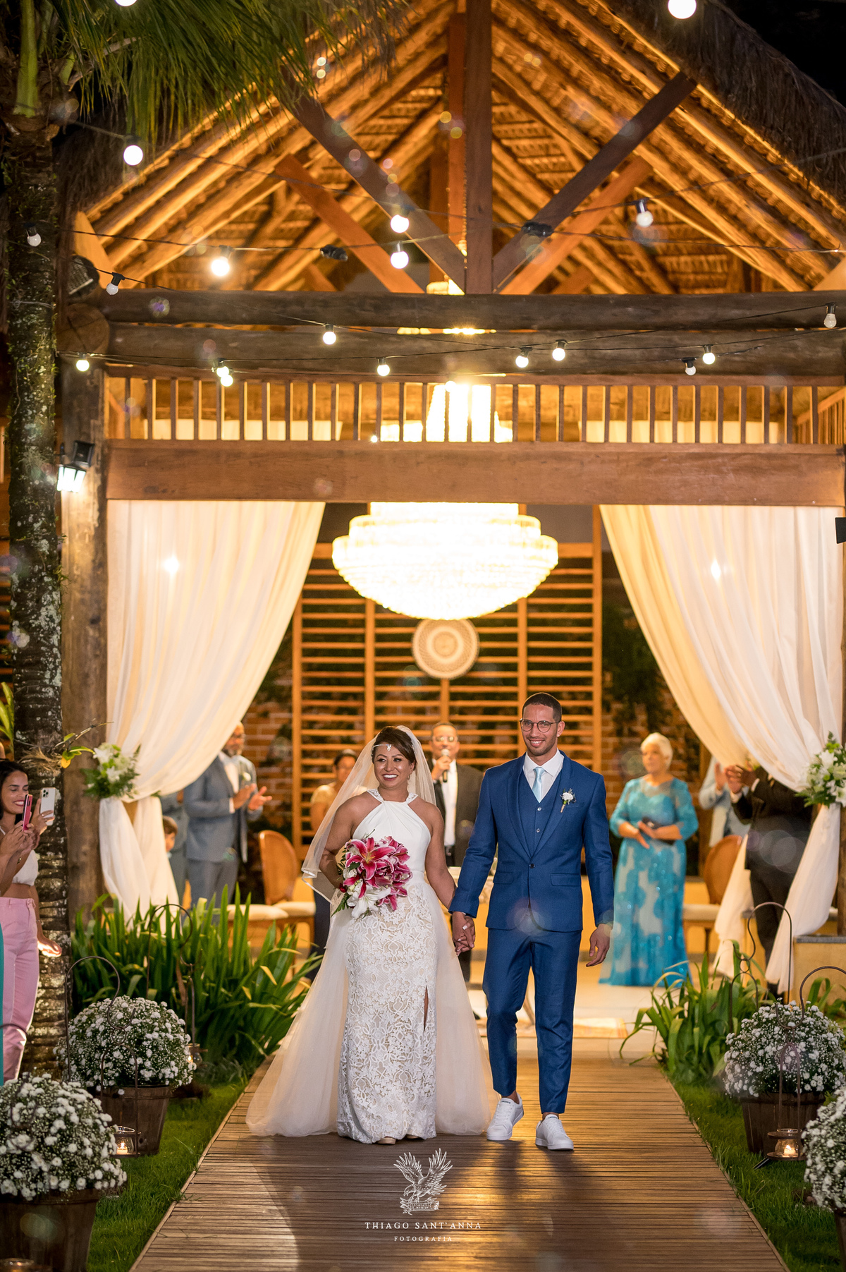 Noivos na Cerimônia casamento.