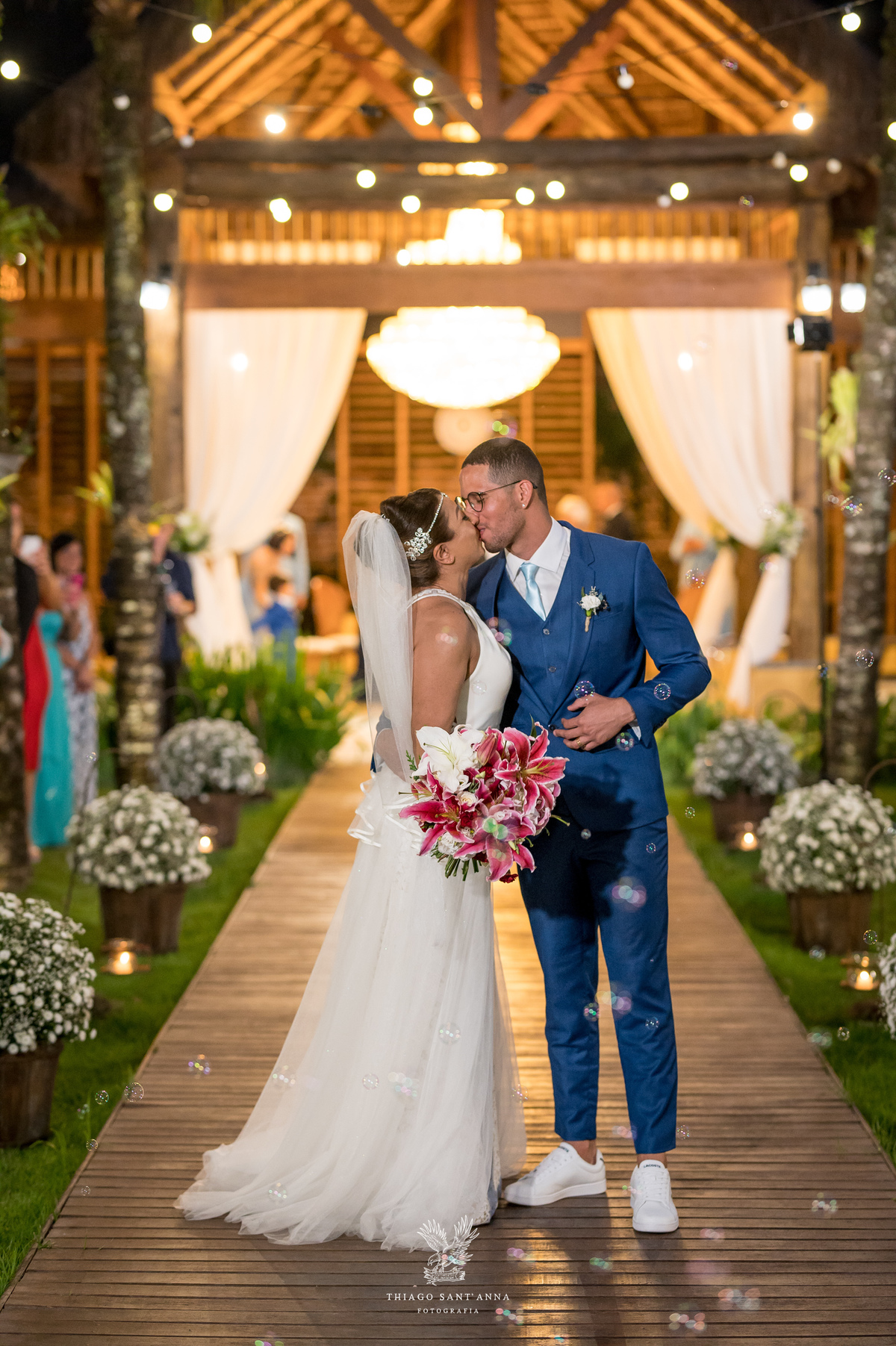 Noivos na Cerimônia casamento.