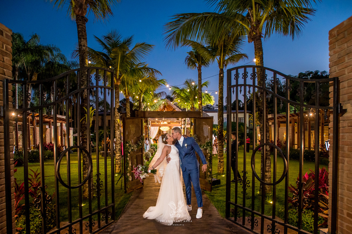 Noivos na Cerimônia casamento.