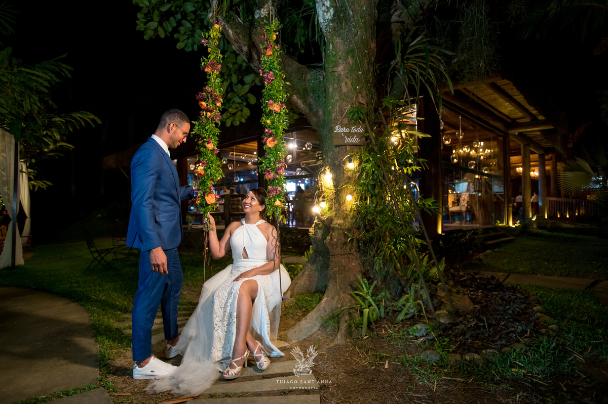 Noivos na Cerimônia casamento.