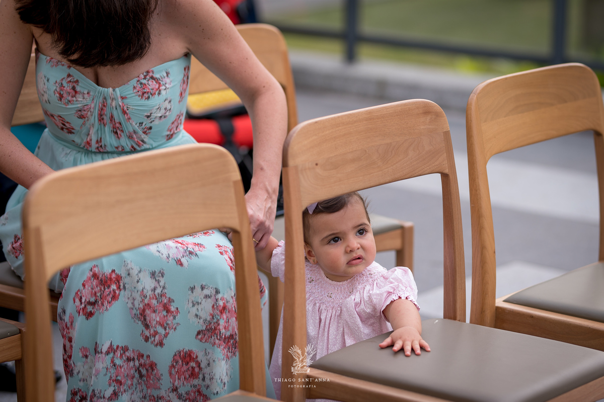 Família na Cerimônia de casamento.