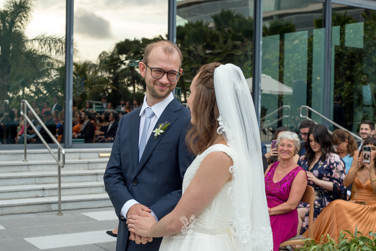 Noivos Cerimônia de casamento.