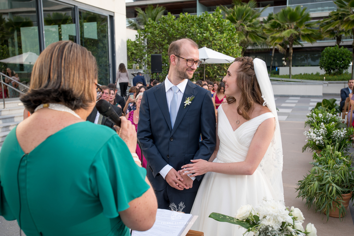 Cerimônia de casamento.