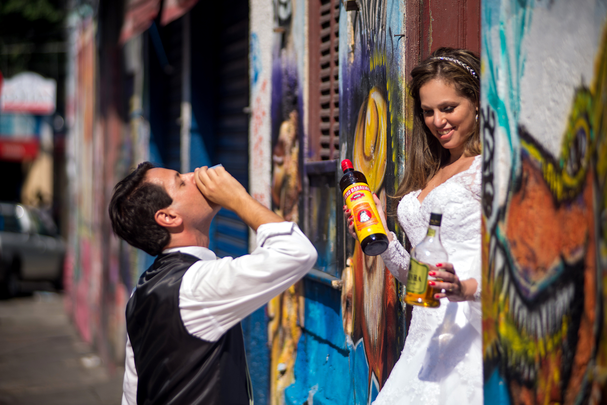 Trash the Dress com direito a whisky Parque das Ruínas RJ