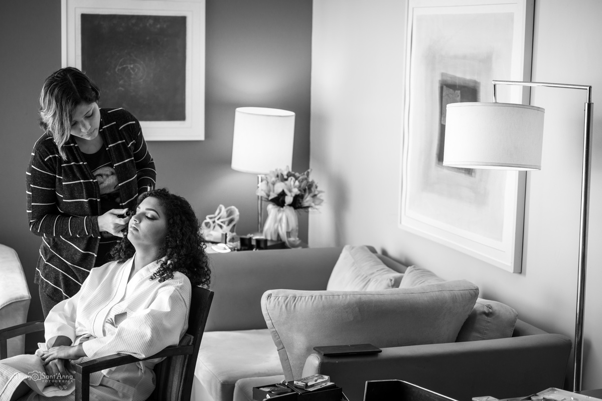 dia de noiva maquiagem maquiadora preto e branco